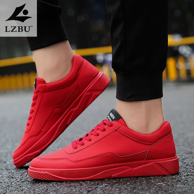 2018 брендовая мужская повседневная кожаная обувь для скейтбординга модные