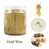 5g colorful taiwan k gold foil gold wire for nail gilding painting and glass diy art crafts gold leaf christmas decoration