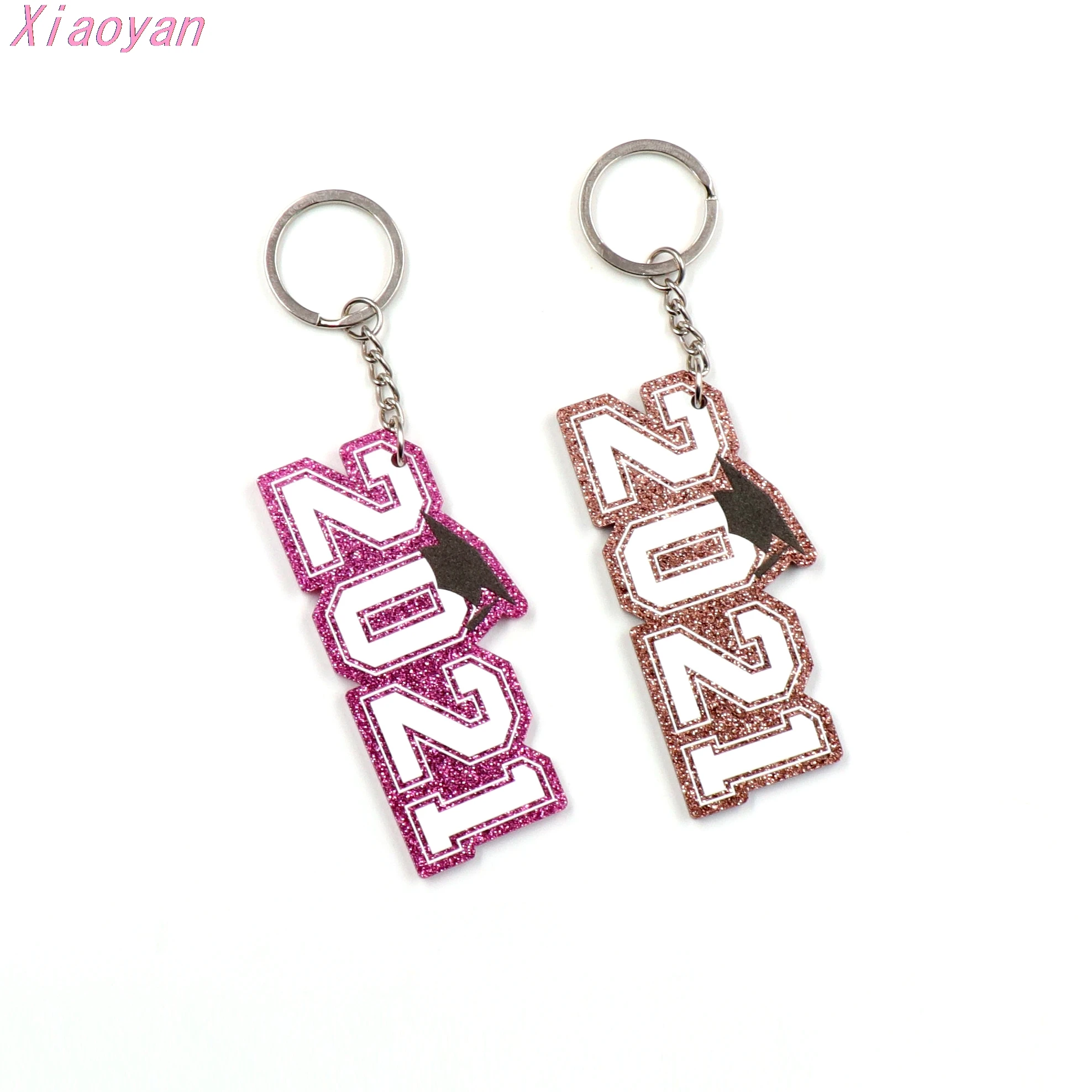 

1piece KH1036 -76mm Acrylic Class of 2021 Keychain, Senior Gift, Graduation Gift, 2021 Keychain