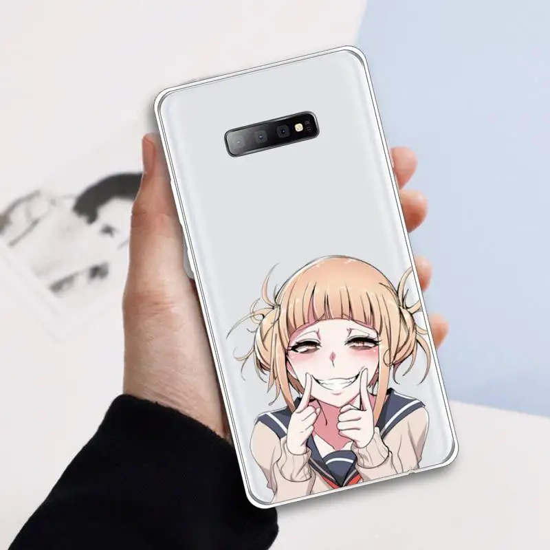 

My hero academia Himiko Toga anime Phone Case Transparent For Samsung Galaxy A 71 21s S note 8 9 10 plus 20 ultra