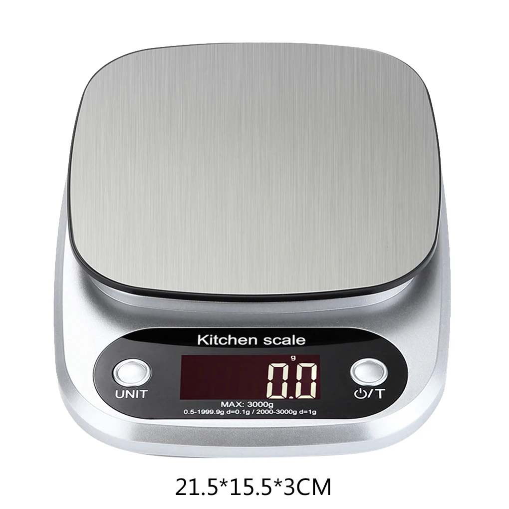 

10kg 1g Kitchen Scale Electronic Digital Balance Cuisine Cooking Measure Scale Stainless Steel Weighing Tool