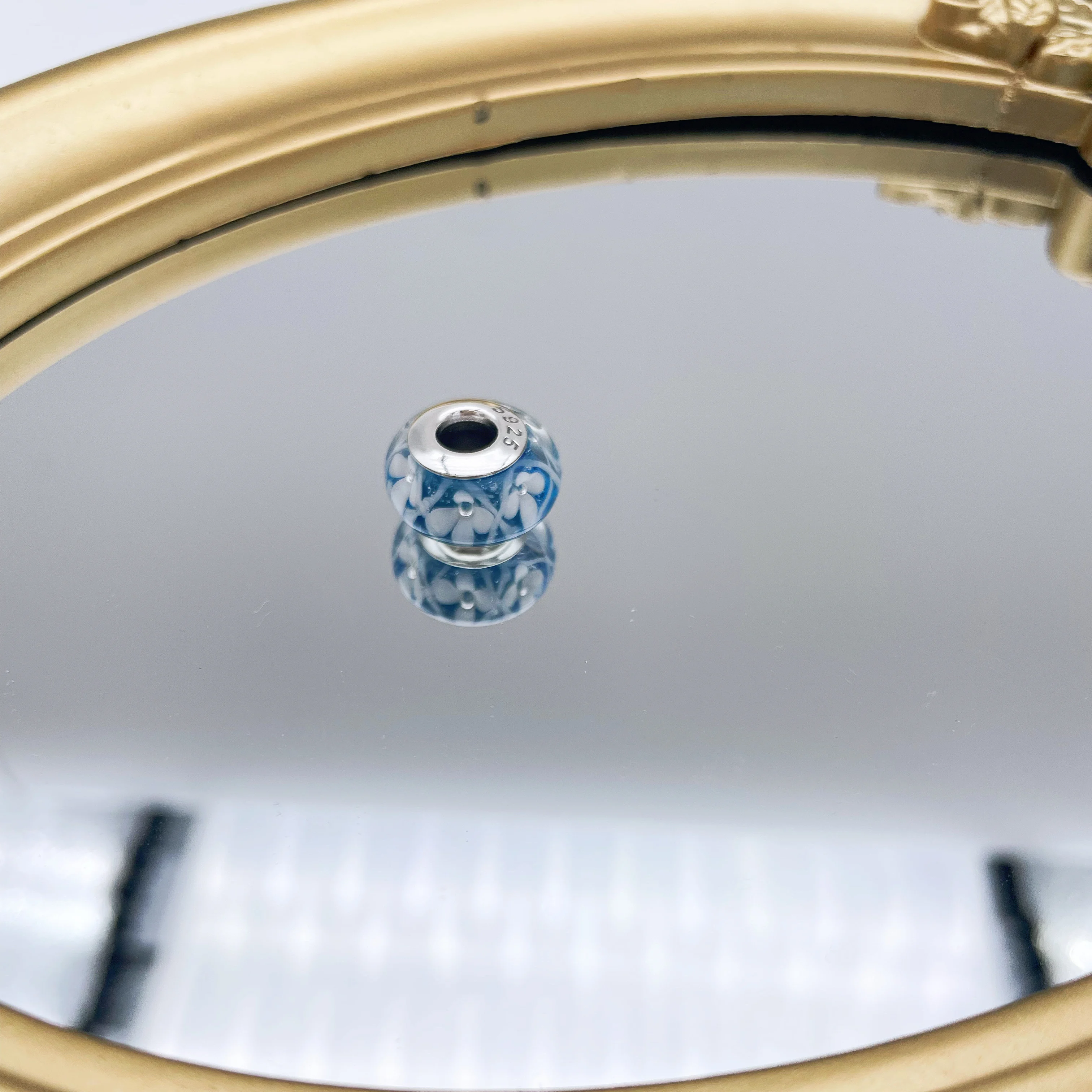 Оригинальные матовые красочные искусственные бусины из серебра 925 пробы