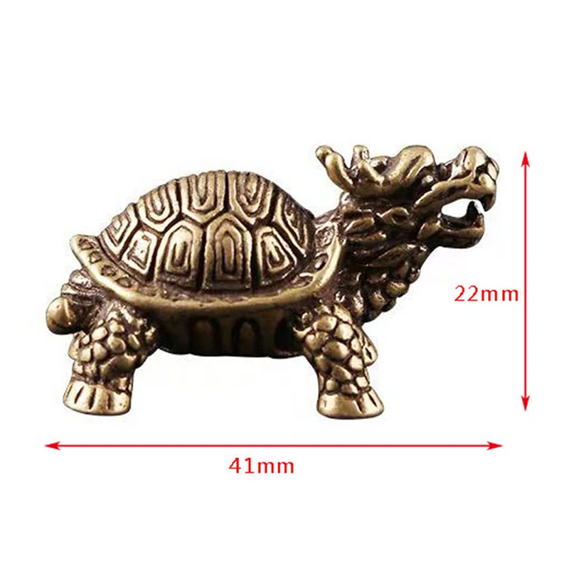 

Geometric Style Metal Retro Sculpture Gift Dragon Turtle Casting Animal Figurine Abstract Home Office Room Desktop Decoration