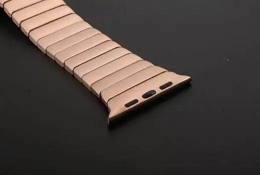 rose gold Металлическая пряжка из нержавеющей стали для Apple Watch 38 мм 40 мм 42 мм 44 мм ремешок для iwatch серии 4 3 2 1 - Цвет ремешка: rose gold