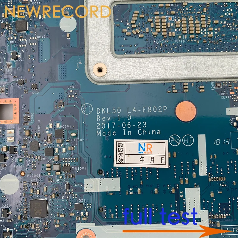 Материнская плата для ноутбуков HP 15-BS 250 G6 модель DKL50 LA-E802P с параметрами SR3LD LA-E801P DDR4