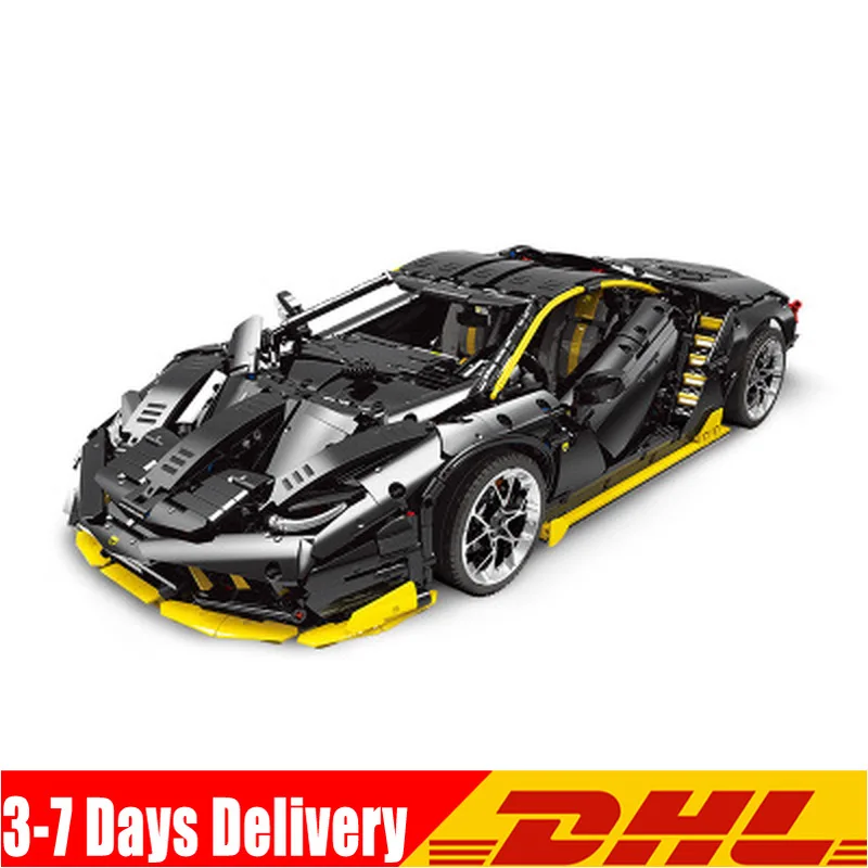 В наличии 3789 YX01 MOC 39933 гоночный автомобиль серии Centenario 1:8 Hypercar строительные блоки