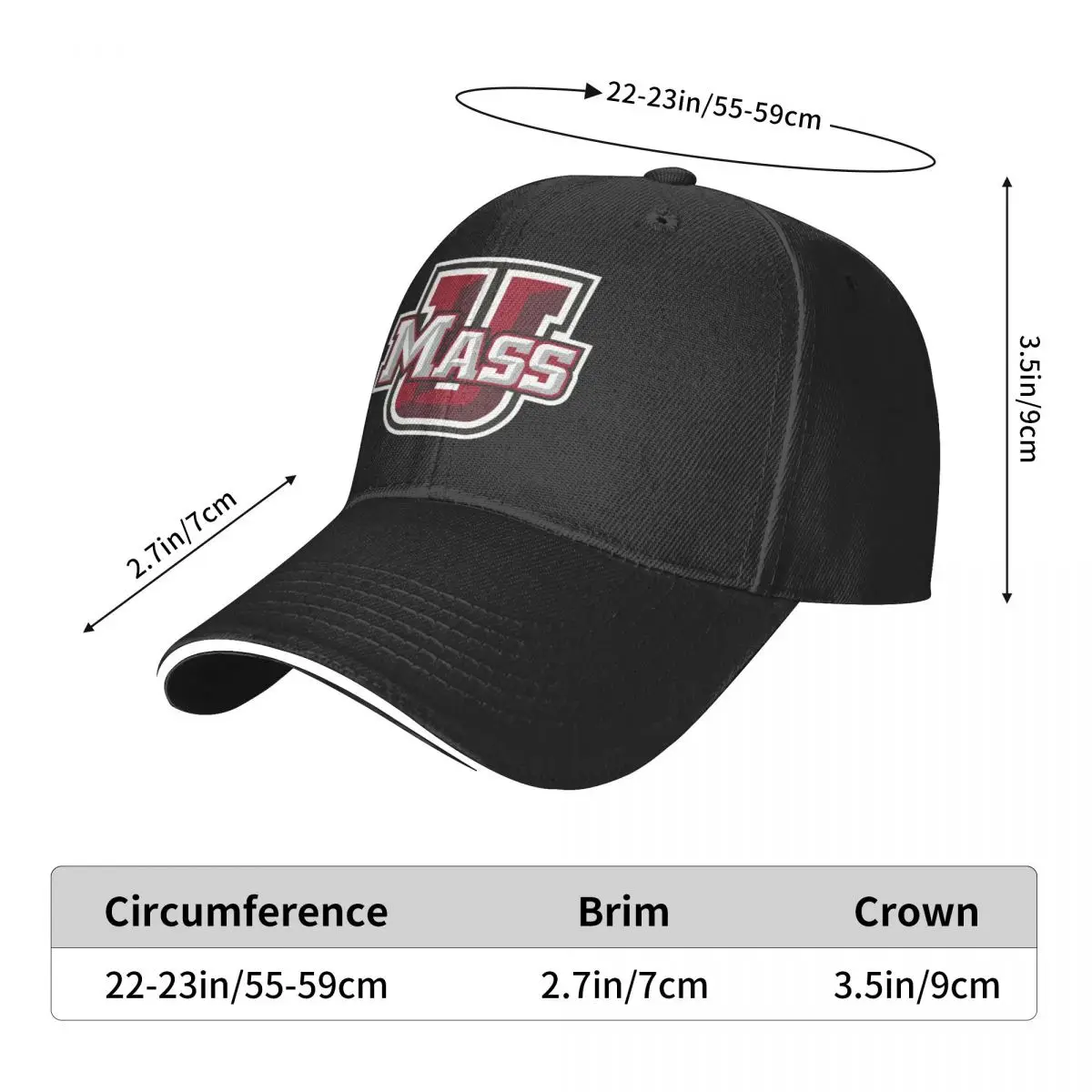 

Unisex Cotton Cap For Women Men Massachusetts Fashion Baseball Cap University Adjustable Outdoor Streetwear Hat