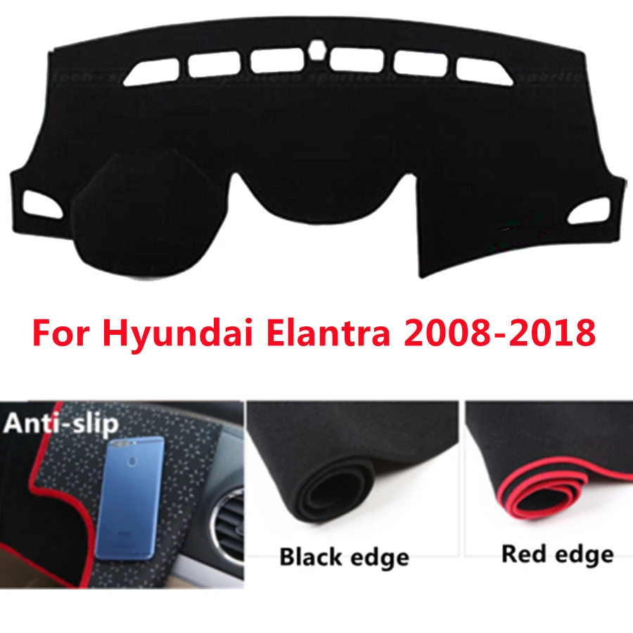 

Anti-slip Car Dashboard Cover For Hyundai Elantra (2008-2018) 2009-10-11-12-2017 Non-slip Car DashMat Sun Shade Pad Protector