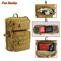 outdoor sports edc bag phone holder pouch camping hiking molle system backpack utility waist bag