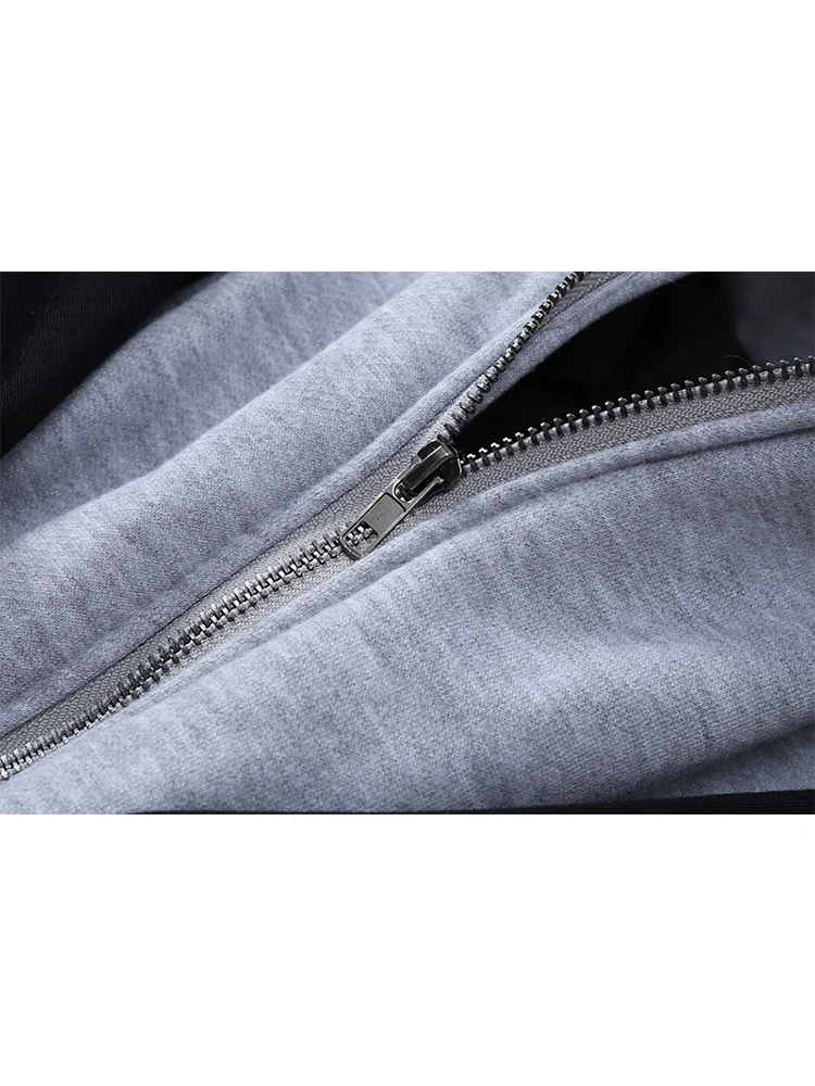 Winter Trench Coat Jacket Women Patchwork Fake Two Pieces Warm Thickened Female Casual Loose Overcoat Hooded Cotton-padded | Женская