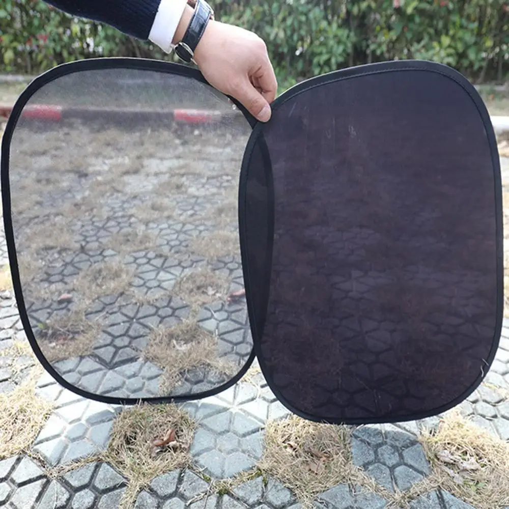 

Summer Car Window Shading Sunscreen Heat Insulation Electrostatic Adsorption Mesh Gauze Shade Block Side Block Sun Block
