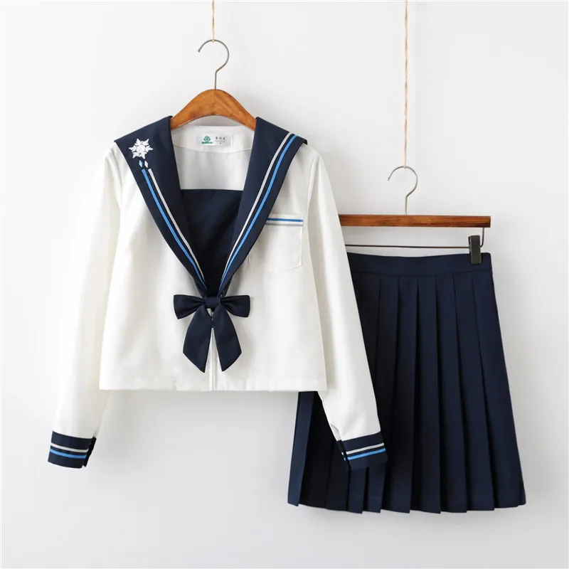 

S-3XL Японский Корейский вариант костюм JK женская школьная форма старшая школа морской флот вечерние ринка Косплей костюмы Студенческая плис...