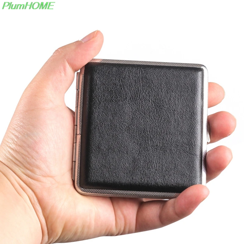 Чехол для курения сигарет классический кожаный металлический чехол табака