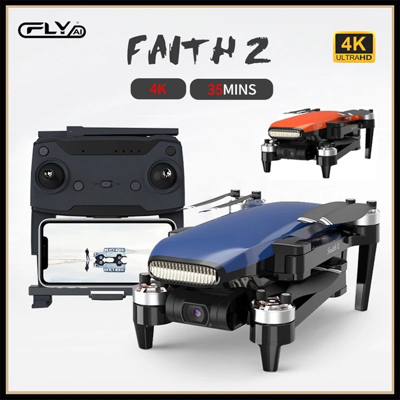 C FLY Вера 2 pro GPS Дрон с разрешением 4K HD Камера 3 осевому гидростабилизатору