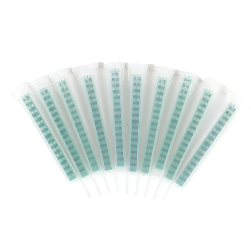 

10pcs Resin AB Glue Static Mixer Mixing Tube Mixing Nozzle Syringe Set 83mm for Two Component Liquid Mixing Machine AB Glue Gun