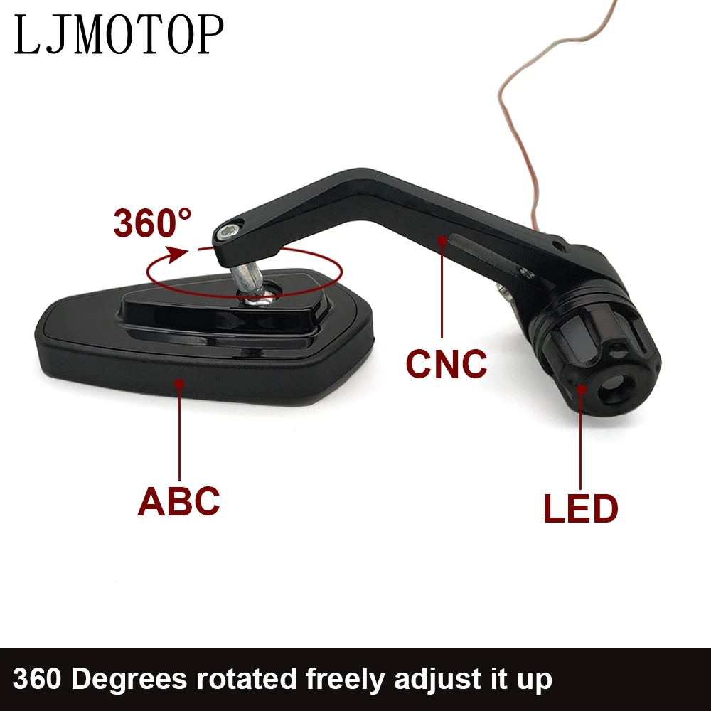 Мотоциклетное зеркало с поворотным светодиодным сигналом для YAMAHA XMAX125/XMAX250/XMAX 400