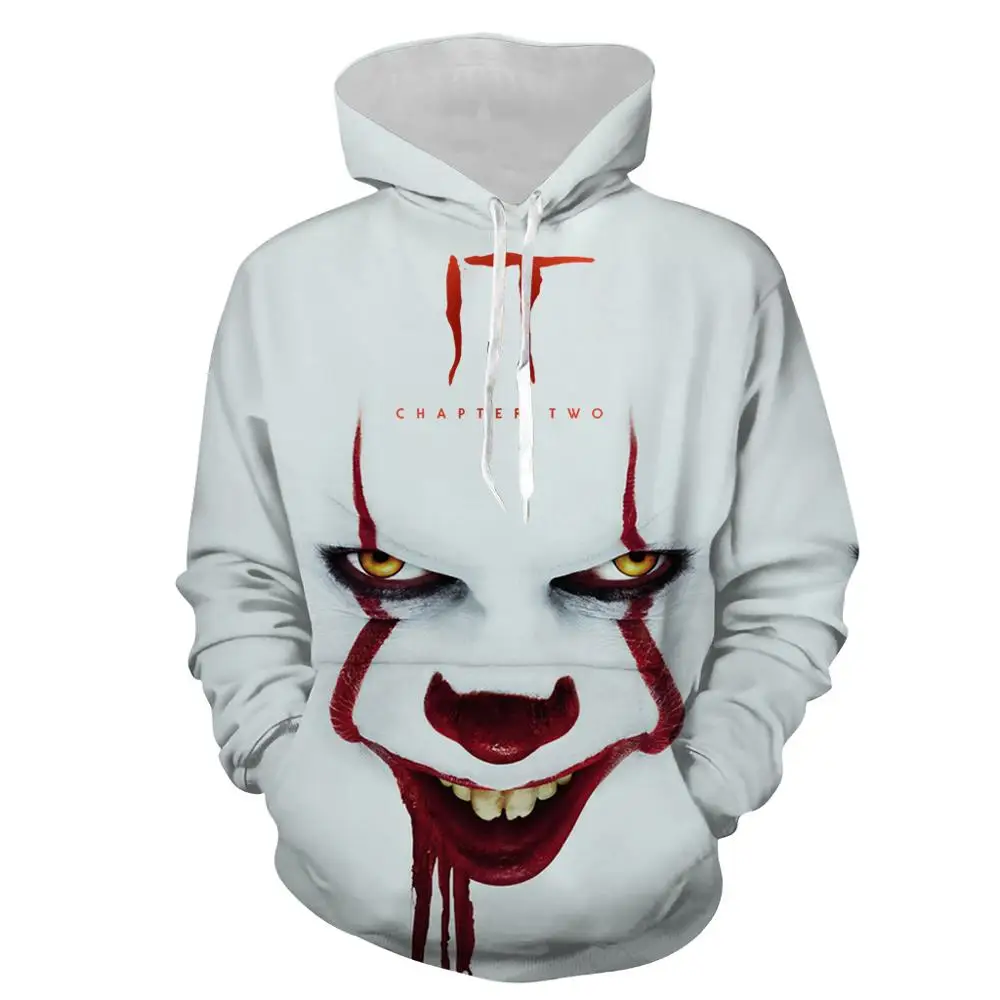Пуловер Pennywise толстовки свитшоты с длинным рукавом костюмы для косплея Джокера