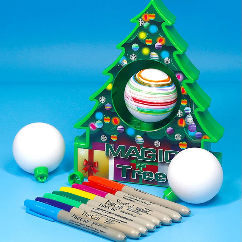 

Креативная волшебная Рождественская елка «сделай сам» для детей, ручная роспись, шар, яйцо, украшение, игрушка, Рождественское украшение, Ро...