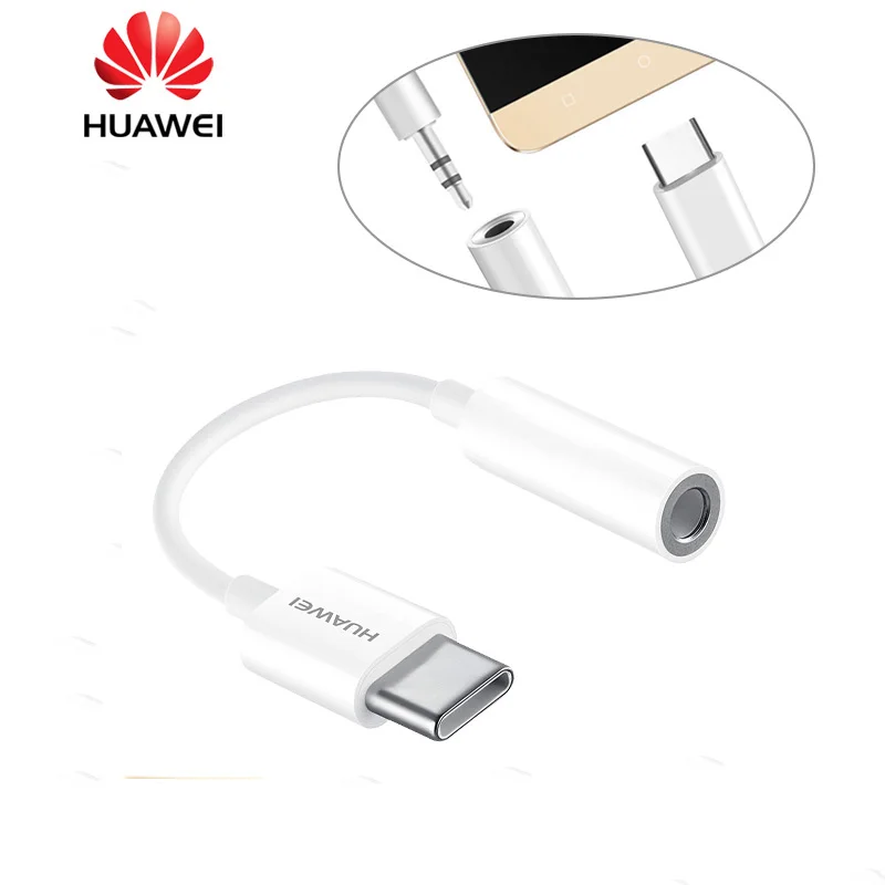 Оригинальный аудиокабель с разъемом USB Type C на 3 5 мм для наушников Huawei P30 20 mate pro x honor