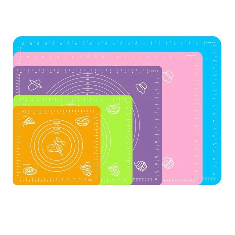 Антипригарный силиконовый коврик для замеса теста печенья коврики выпечки