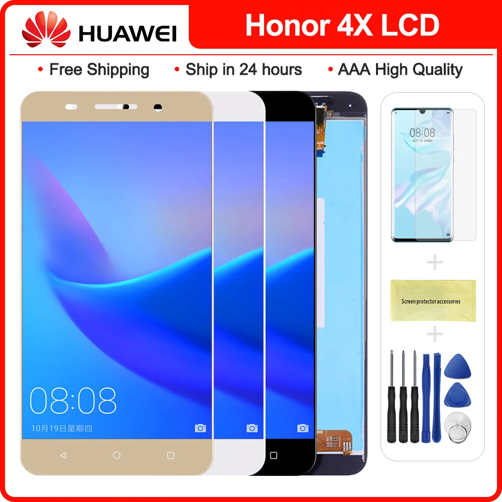 5 дюймов для Huawei Honor 4X ЖК дисплей Che2 L11 сенсорный экран дигитайзер сборка с рамкой