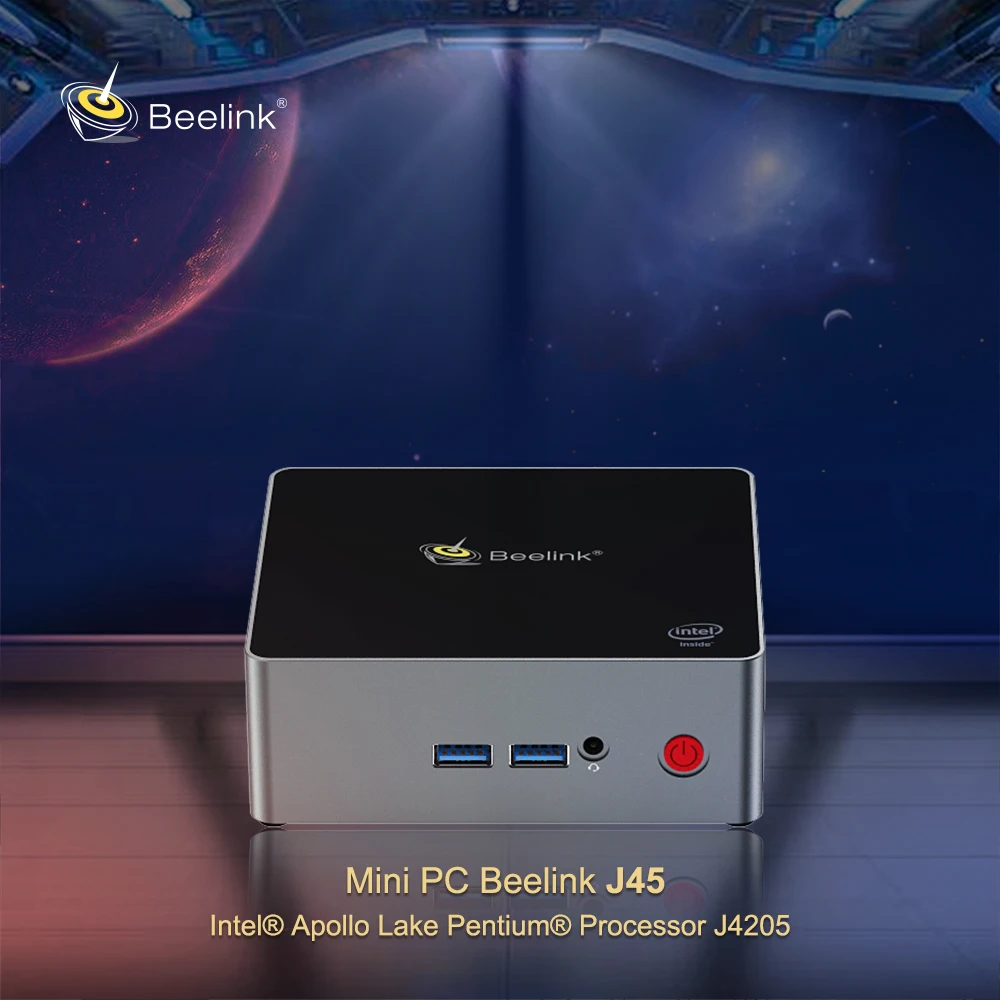 Мини-ПК Beelink J45 4 ГБ 8 ГБ DDR4 128 ГБ 256 ГБ 512 ГБ SSD Windows 10 медиаплеер Intel Apollo Lake Pentium J4205 Smart tv Box