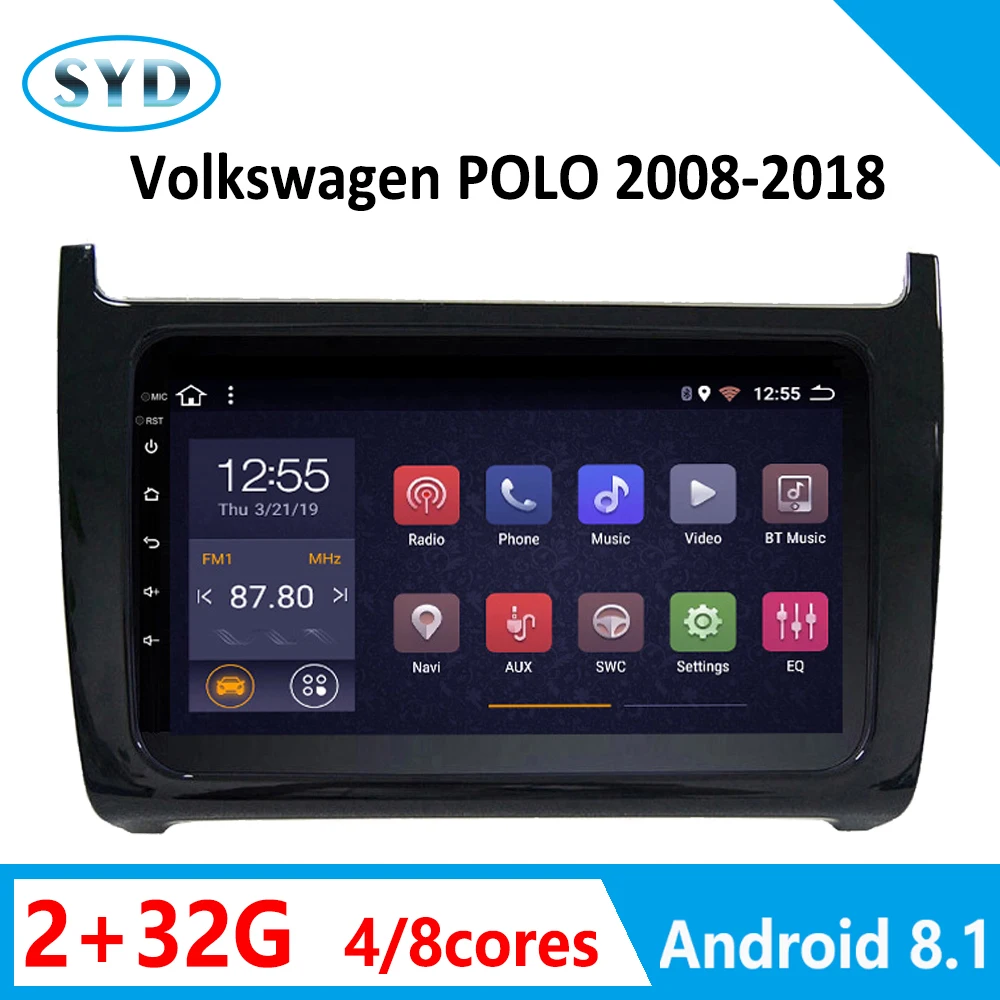 Автомагнитола DVD плеер для Volkswagen POLO android стерео 2008 2010 2018 GPS автомагнитола