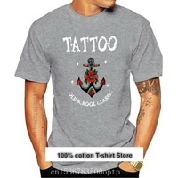 camiseta de velocitee para mujer camiseta de ancla de tatuaje de escuela antigua cl%c3%a1sica v251 c%c3%b3moda nueva