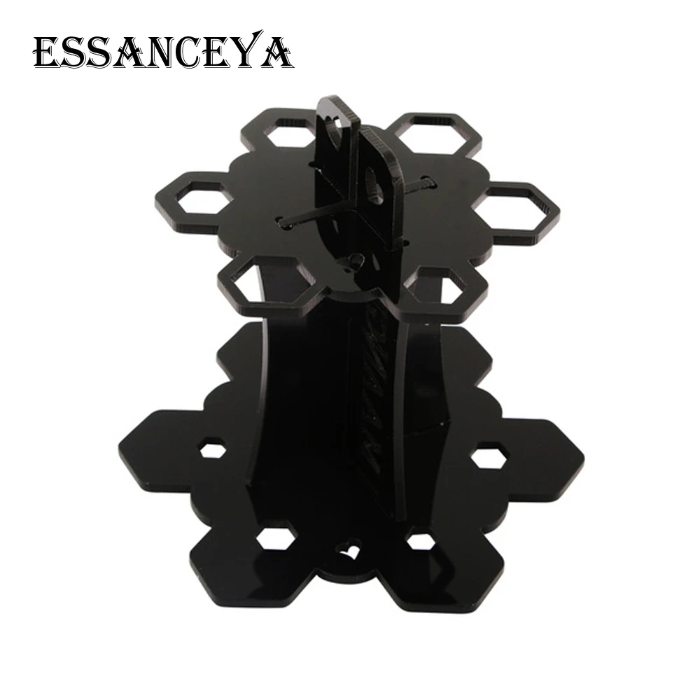 6 отверстий кисти для макияжа акриловый держатель салон Радуга щетка с Сотами