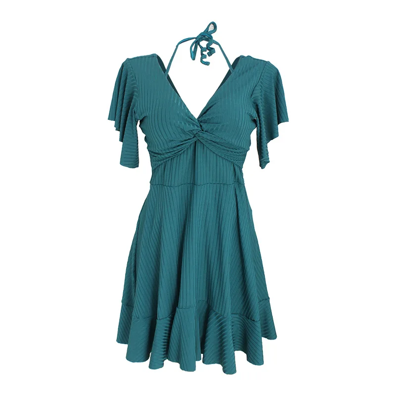 Swimming Suit for Women One Piece Plus Size Swimwear Halter Underwire Swimsuit Bathing Suit Swimdress 1 Pieces for Large Breasts