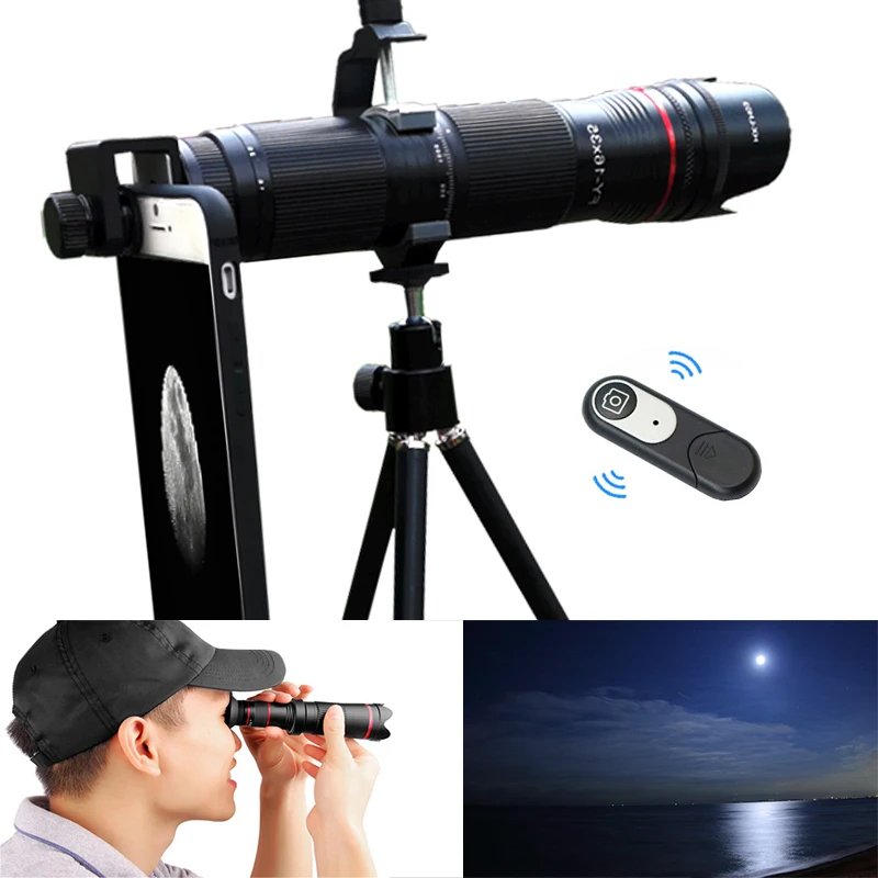 4K HD 3 секционный Регулируемый 16X 35X зум телеобъектив оптическая телефонная камера