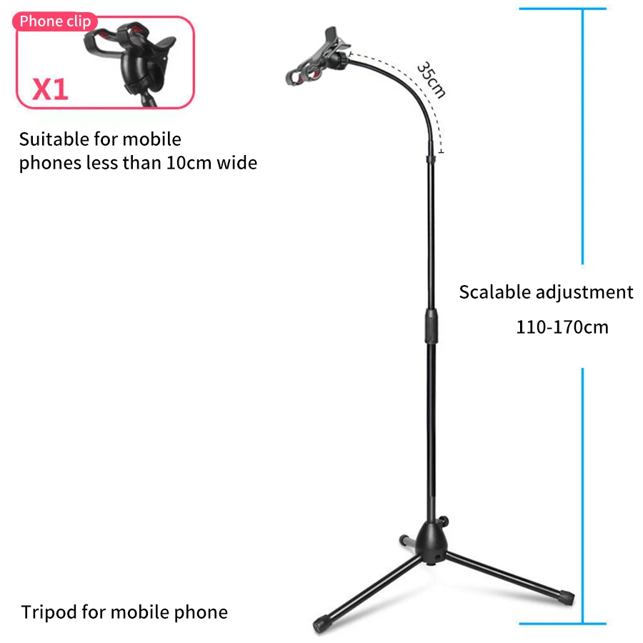 Портативный Tripode ленивый Планшет ipad клип камера штатив монопод смартфон
