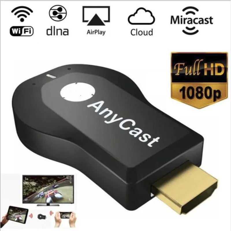 Новейший 1080P Anycast m4plu зеркальное несколько ТВ-адаптер мини Android HDMI WiFi ключ любой литой