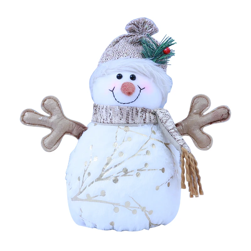 

Christmas gift fabric elk doll plush snowman decoration cafe window scene props