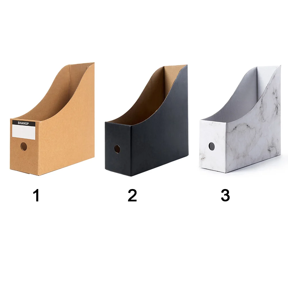 

5pcs/set School Desk Organiser Paperwork Paper Document Storage Box Foldable Magazine Office Stationery Rack File Holder