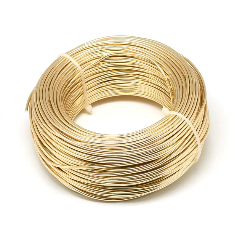 ChampagneYellow 500g 0,6/1,2/1,5/2,0/3,0 мм алюминиевая проволока DIY компоненты ювелирных изделий Аксессуары Поиск делая ожерелья Браслеты Ремесла поставок - Цвет: ChampagneYellow