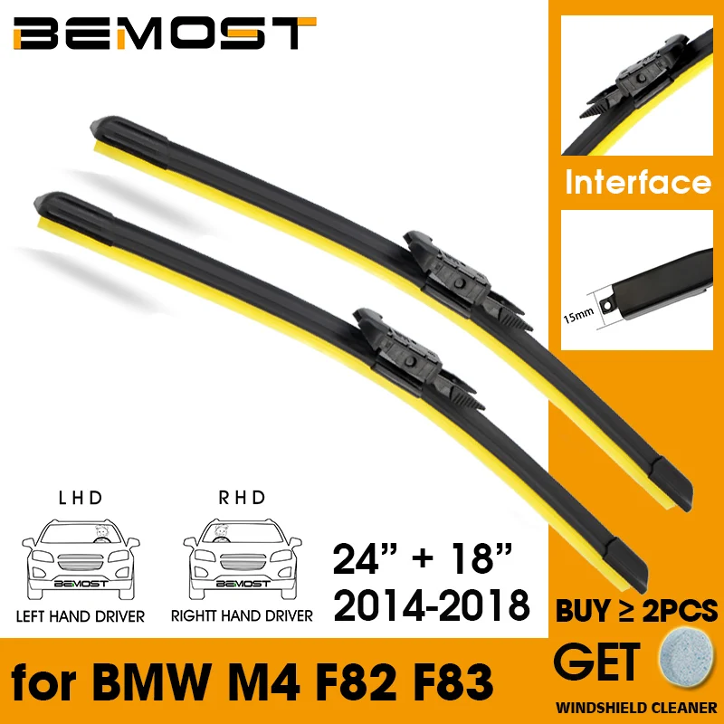 

Автомобильный стеклоочиститель лобовое стекло резиновые силиконовые сменные Дворники для BMW M4 F82 F83 2014-2018 24 "+ 18" автомобильные аксессуары