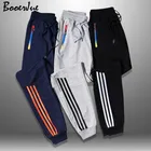 Брюки мужские в полоску, джоггеры, повседневные спортивные штаны, спортивная одежда, длинные брюки, прямые штаны, одежда для фитнеса, 5XL, осень 2020