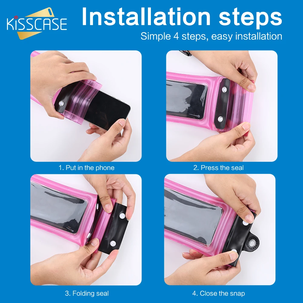 KISSCASE водонепроницаемый чехол для телефона с защитой от потери huawei P20Pro P30 Lite Honor 8X9