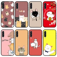 celebrity cat case for huawei honor 30 50 pro 50se play 5t 4 protective silicone case for huawei nova 7 8 p50 pro