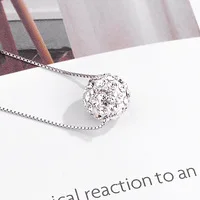 

925 Silver Ball Stud Earring Women 100% S925 Sterling Silver boucle d'oreille 6mm 8mm White AAA Crystal Blue Zircon Earrings