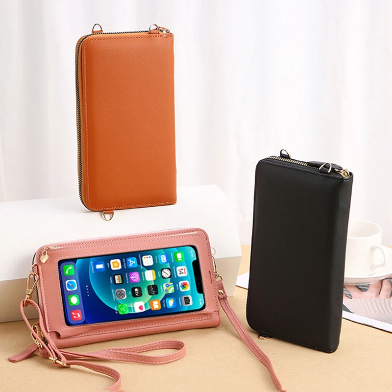 

Женская сумка-клатч из ПУ кожи, с сенсорным экраном