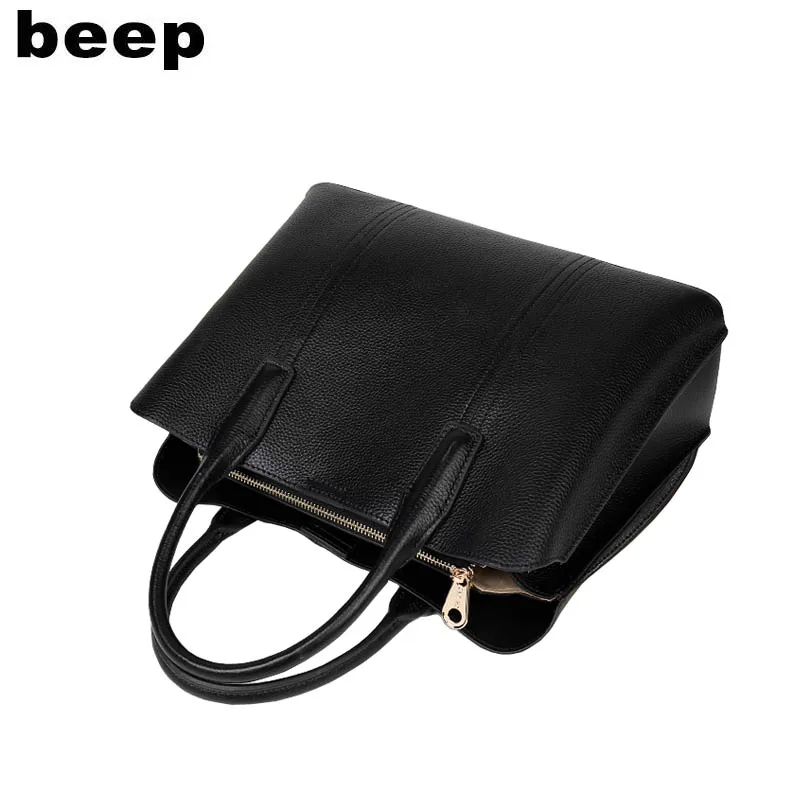 

Beep 2020 New Genuine Leather women bag Luxury fashion Superior cowhide tote women handbags shoulder crossbody bags for women