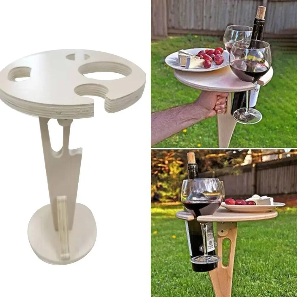 

1 шт. деревянные складные столы и стулья для вина стол для пикника на открытом воздухе Портативный стол складной кемпинг столовое вино M1Y7