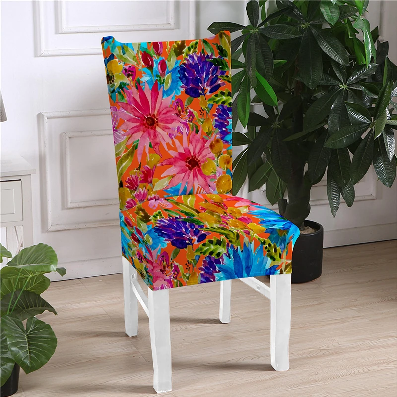 Универсальный Размеры тропические листья накладка на стул для банкета дома