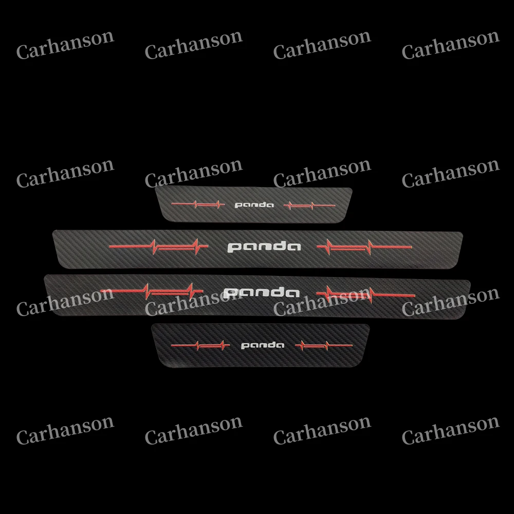 Для Fiat Panda аксессуары двери автомобиля педаль подоконника кожа стикер