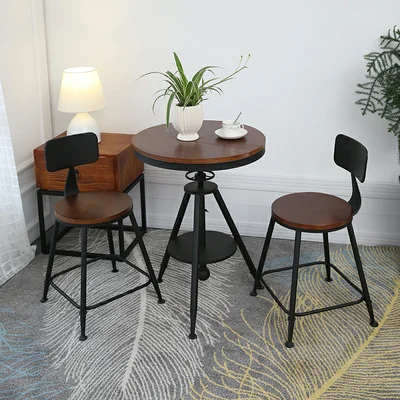 Сочетание столов и стульев для балкона маленький круглый столик стул кафе