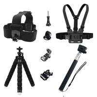 action camera accessories kit for gopro hero 9 8 7 6 5 4 selfie stick monopod mounts for sjcam sj4000 tripod for yi 4k eken h9r