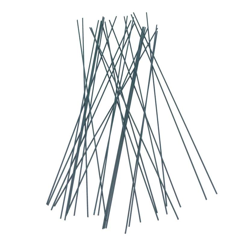 25cm-20pcs 20 штук 15/25/40 см Железная проволока искусственные зеленые стебель цветка ручной работы DIY Цветочный заглушки стеблей Материал аксессуары свадебный цветок декор - Цвет: 25cm-20pcs