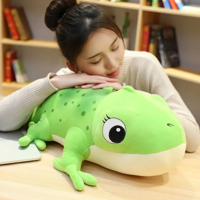 

New Cute Large Chameleon Plush Toy Fashion Creative Soft Cartoon Doll Appease Doll Children Holiday Birthday Exquisite Gift
